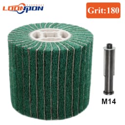Loonpon Stainless Steel Polishing Wheel Metal Polish Abrasives Brush Roller Burnishing Tools 120x100x19mm