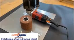 Loonpon Stainless Steel Polishing Wheel Metal Polish Abrasives Brush Roller Burnishing Tools 120x100x19mm