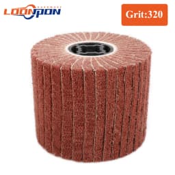 Loonpon Stainless Steel Polishing Wheel Metal Polish Abrasives Brush Roller Burnishing Tools 120x100x19mm