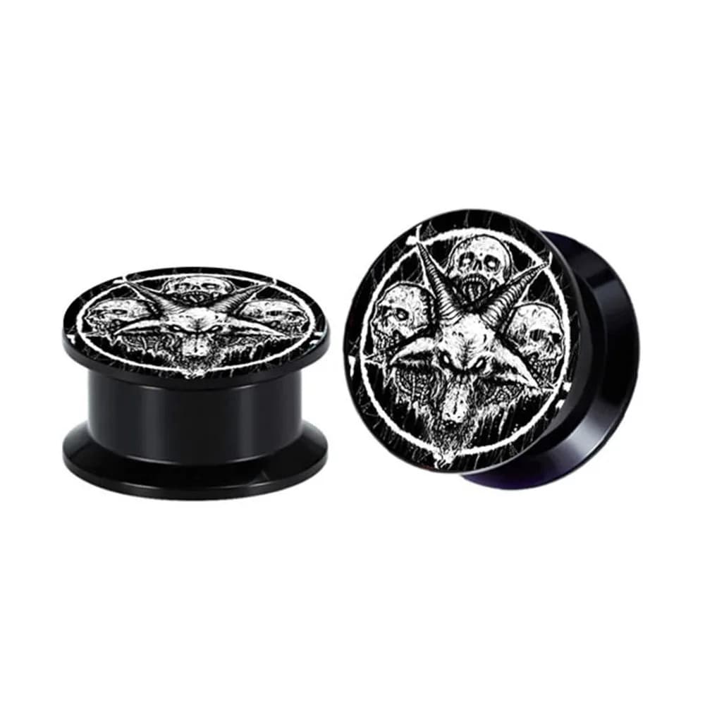 1PC Claw Ghost Ear Plug Piercing Jewelry Auricle 6-16mm Ear Enlargement Piercing Jewelry TUNNELS Plug Earrings Dilatacion Oreja