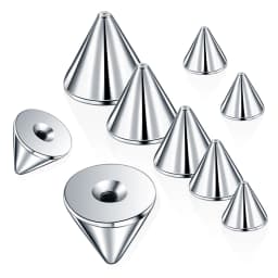 100pcs/lot Steel 14G 16G Screw Spike Replacement Accessories for Eyebrow Tongue Belly Lip Nose Septum Earring Stud Piercings
