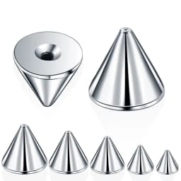 100pcs/lot Steel 14G 16G Screw Spike Replacement Accessories for Eyebrow Tongue Belly Lip Nose Septum Earring Stud Piercings