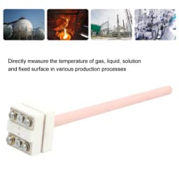 S Type Platinum Rhodium Thermocouple WRP-100 150/200/300/500mm Probe Temperature Sensor 0-1300℃ for Muffle Furnace Electric Kiln