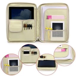 Travel A4 Portfolio Zipped Conference Folder Document Case Bag File Organizer Multi-function Conference Package