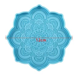 Mandala Coaster Silicone Mold Round Tray Cup Mat Epoxy Resin Casting Mould For DIY Resin Crafts Home Decoration Making Tools