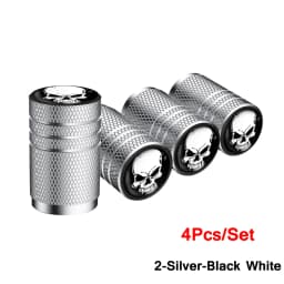 4Pcs/Set Tire Valve Stem Caps, Aluminum Tire Valve Cap, Corrosion Resistant, Universal Stem Covers for Cars Motorcycles Bikes