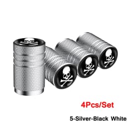 4Pcs/Set Tire Valve Stem Caps, Aluminum Tire Valve Cap, Corrosion Resistant, Universal Stem Covers for Cars Motorcycles Bikes