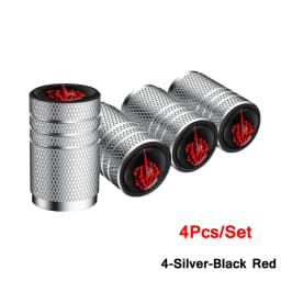 4Pcs/Set Tire Valve Stem Caps, Aluminum Tire Valve Cap, Corrosion Resistant, Universal Stem Covers for Cars Motorcycles Bikes
