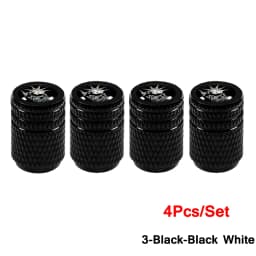4Pcs/Set Tire Valve Stem Caps, Aluminum Tire Valve Cap, Corrosion Resistant, Universal Stem Covers for Cars Motorcycles Bikes