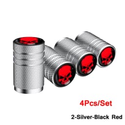 4Pcs/Set Tire Valve Stem Caps, Aluminum Tire Valve Cap, Corrosion Resistant, Universal Stem Covers for Cars Motorcycles Bikes