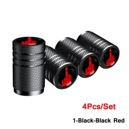 4Pcs/Set Tire Valve Stem Caps, Aluminum Tire Valve Cap, Corrosion Resistant, Universal Stem Covers for Cars Motorcycles Bikes
