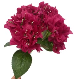 One Silk Bougainvillea Glabra Bunch Flower Artificial Bougainvillea Spectabilis Tree Stem for Wedding Floral Arrangement 6 Color