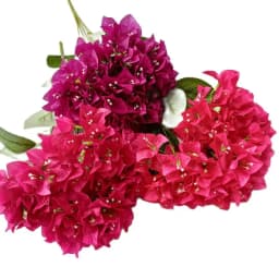 One Silk Bougainvillea Glabra Bunch Flower Artificial Bougainvillea Spectabilis Tree Stem for Wedding Floral Arrangement 6 Color
