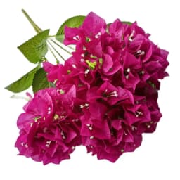 One Silk Bougainvillea Glabra Bunch Flower Artificial Bougainvillea Spectabilis Tree Stem for Wedding Floral Arrangement 6 Color