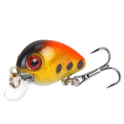 1Pcs Mini Crankbait Fishing Lure 3cm 1.6g Topwater Artificial Hard Bait Bass Wobblers Pike Fishing Tackle
