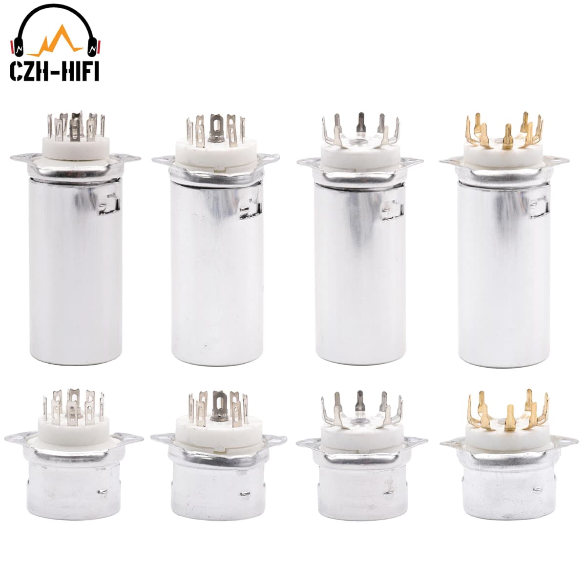 1pc 9pin B9A Vacuum Tube Socket Valve Base for 12AX7 6DJ8 5670 6922 EL84 12AT7 12AU7 with Aluminum Shield Vintage Audio DIY