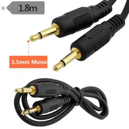 3.5mm 1/8" TS Monaural Mini Mono Audio Connector Male Cable 12V Trigger IR Infrared Sensor Receiver Extension Extender 3.5mm 6FT