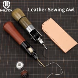 WUTA Leather Sewing Awl Thread Kit Speedy Stitching Hand Sewing Machine Tools Kit Leather Craft Stitcher Shoemaker Canvas Repair
