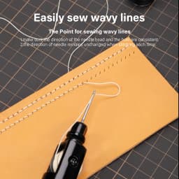 WUTA Leather Sewing Awl Thread Kit Speedy Stitching Hand Sewing Machine Tools Kit Leather Craft Stitcher Shoemaker Canvas Repair