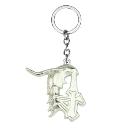 Anime Bleach Keychain Quincy Ishida Uryuu Cosplay Ginreigojiaku Metal Amulet Key Pendant Jewelry Accessories