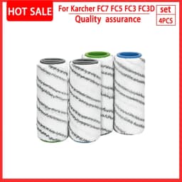 For Karcher FC7 FC5 FC3 Microfiber Rollers for Karcher 2.055-006.0 for Cleaning Hard Floors Smart Home Replacement Rollers