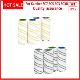 For Karcher FC7 FC5 FC3 Microfiber Rollers for Karcher 2.055-006.0 for Cleaning Hard Floors Smart Home Replacement Rollers