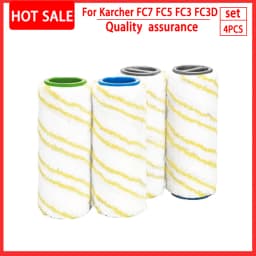 For Karcher FC7 FC5 FC3 Microfiber Rollers for Karcher 2.055-006.0 for Cleaning Hard Floors Smart Home Replacement Rollers
