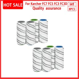 For Karcher FC7 FC5 FC3 Microfiber Rollers for Karcher 2.055-006.0 for Cleaning Hard Floors Smart Home Replacement Rollers