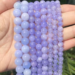 Natural Stone Beads Round Morganites Tourmalines Aquamarines Jades Quartzs Crystals Spacer For Jewelry Making DIY Bracelet