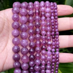 Natural Stone Beads Round Morganites Tourmalines Aquamarines Jades Quartzs Crystals Spacer For Jewelry Making DIY Bracelet