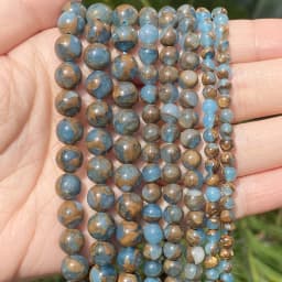Natural Stone Beads Round Morganites Tourmalines Aquamarines Jades Quartzs Crystals Spacer For Jewelry Making DIY Bracelet