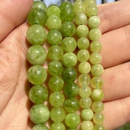 Natural Stone Beads Round Morganites Tourmalines Aquamarines Jades Quartzs Crystals Spacer For Jewelry Making DIY Bracelet