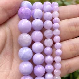 Natural Stone Beads Round Morganites Tourmalines Aquamarines Jades Quartzs Crystals Spacer For Jewelry Making DIY Bracelet