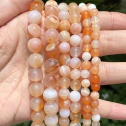 Natural Stone Beads Round Morganites Tourmalines Aquamarines Jades Quartzs Crystals Spacer For Jewelry Making DIY Bracelet