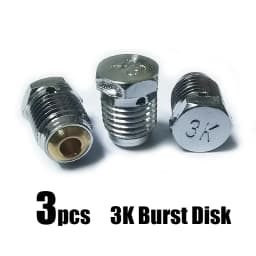 3-pack Burst Disk Disc for HPA CO2 Compressed Air Cylinder Regulator Valve, Safety Valve 1.8K , 3K , 5K , 7.5K