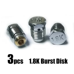 3-pack Burst Disk Disc for HPA CO2 Compressed Air Cylinder Regulator Valve, Safety Valve 1.8K , 3K , 5K , 7.5K