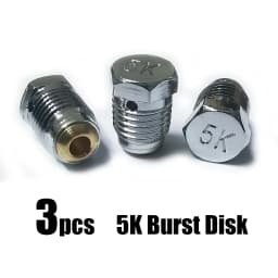 3-pack Burst Disk Disc for HPA CO2 Compressed Air Cylinder Regulator Valve, Safety Valve 1.8K , 3K , 5K , 7.5K