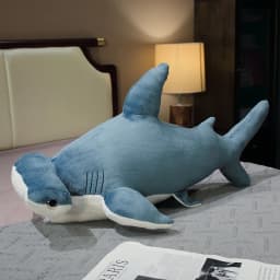 55-135cm Giant Size Whale Plush Toy Blue Sea Animals Stuffed Huggable Shark Soft Pillow Gift