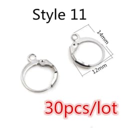 Gold Stainless Steel Hypoallergenic Earring Hooks Fish Earwire Earrings Clasps Earring Wires For Jewelry Making