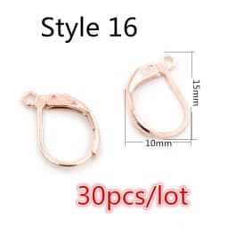 Gold Stainless Steel Hypoallergenic Earring Hooks Fish Earwire Earrings Clasps Earring Wires For Jewelry Making