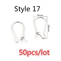 Gold Stainless Steel Hypoallergenic Earring Hooks Fish Earwire Earrings Clasps Earring Wires For Jewelry Making