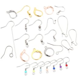 Gold Stainless Steel Hypoallergenic Earring Hooks Fish Earwire Earrings Clasps Earring Wires For Jewelry Making