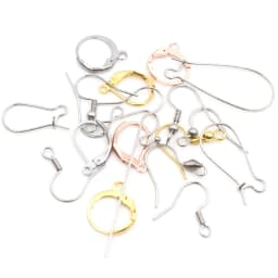 Gold Stainless Steel Hypoallergenic Earring Hooks Fish Earwire Earrings Clasps Earring Wires For Jewelry Making