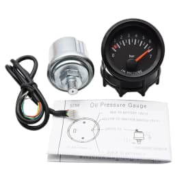 Universal 2'' 52MM Water Temperature Gauge 40-120℃ Oil Temp Gauge Oil Pressure Tachometer Vacuum Meter Digital 12V Car