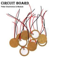 5-10pcs Piezoelectric Piezo Ceramic Wafer Plate Element Sounder Sensor With Wire For Buzzer Loudspeaker 12/15/18/20/27/35/50 mm