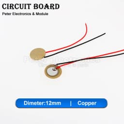 5-10pcs Piezoelectric Piezo Ceramic Wafer Plate Element Sounder Sensor With Wire For Buzzer Loudspeaker 12/15/18/20/27/35/50 mm