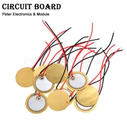 5-10pcs Piezoelectric Piezo Ceramic Wafer Plate Element Sounder Sensor With Wire For Buzzer Loudspeaker 12/15/18/20/27/35/50 mm