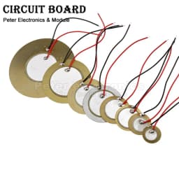 5-10pcs Piezoelectric Piezo Ceramic Wafer Plate Element Sounder Sensor With Wire For Buzzer Loudspeaker 12/15/18/20/27/35/50 mm