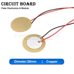 5-10pcs Piezoelectric Piezo Ceramic Wafer Plate Element Sounder Sensor With Wire For Buzzer Loudspeaker 12/15/18/20/27/35/50 mm