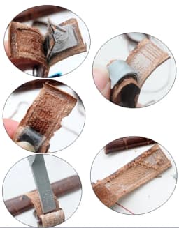 Business Casual Black Brown Genuine Calfskin Leather Watch band Strap Butterfly Buckle Crocodile Pattern Bracelet 18 20 22 24 mm